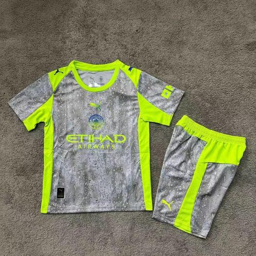 2025 26 kids Manchester City set Grey size 16-28