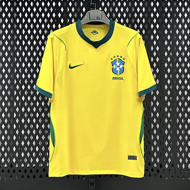 2026 Brazil yellow soccer jersey size S-4XL