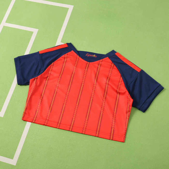 2026 World Cup Spain Home Cropped Jersey