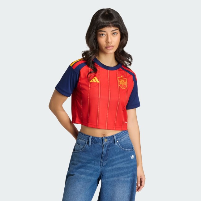 2026 World Cup Spain Home Cropped Jersey