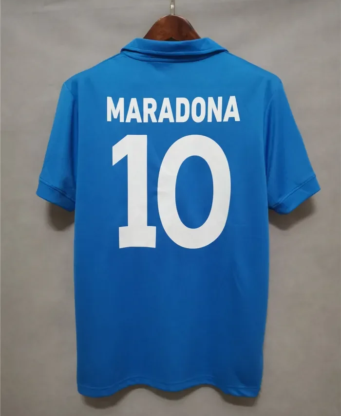 Retro Jersey  Napoli  1987-1988 Home Soccer  Jersey