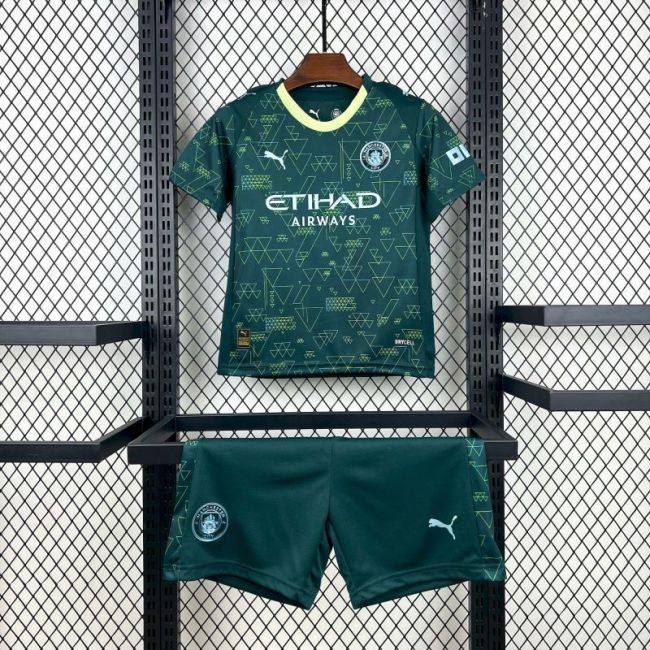 Manchester city 2025 26 Fourth Away kids size 16-28