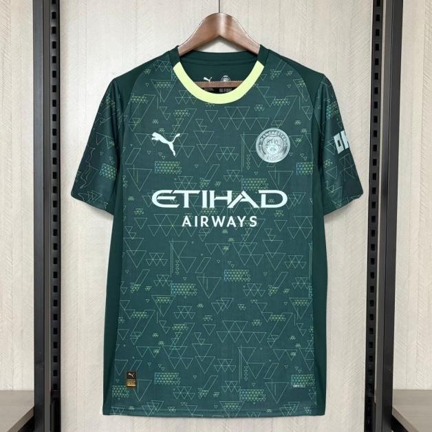 Manchester city 2025 26 Fourth away soccer jersey