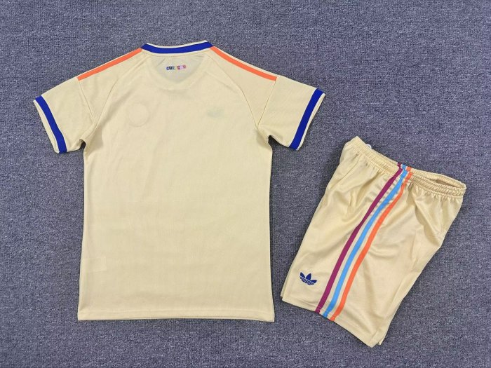 Kids Curacao Away Soccer Uniform 26 27