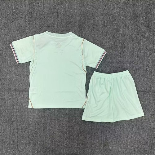 Kids France Away Soccer Uniform 26 27