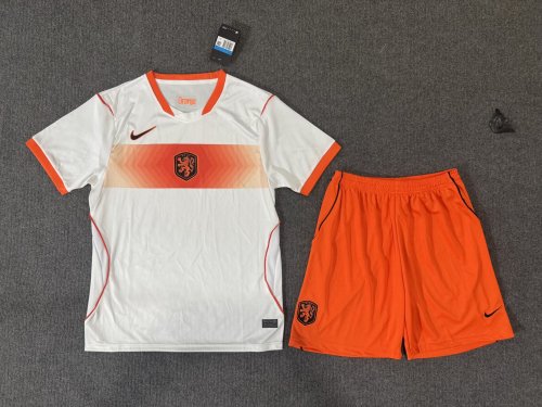 Netherlands 2026 Away kids soccer jerseys Size 16-28
