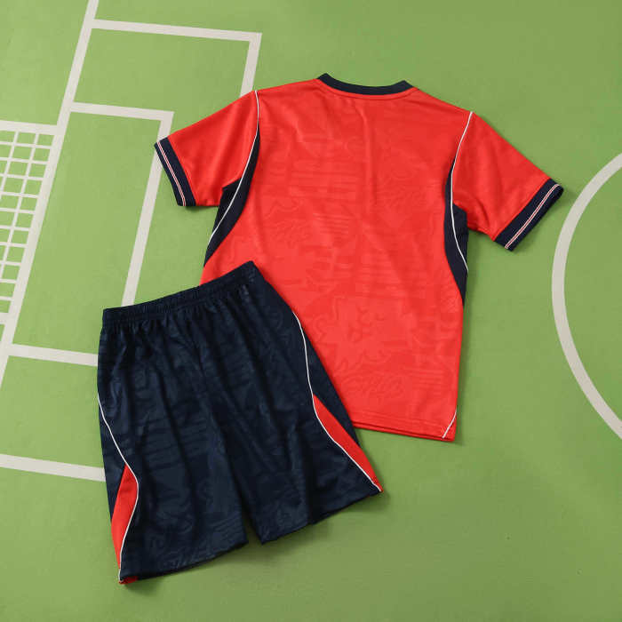Kids England Away Soccer Uniform 26 27