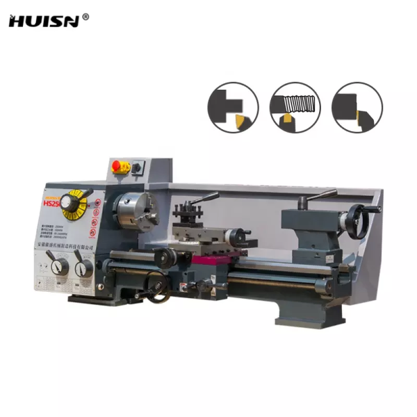 HUISN HS250-G precision manual lathe machine price mechanical lathe mini bench quality manual lathe