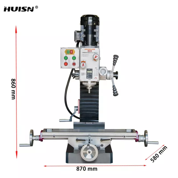 Huisn ZX32G Belt Drive Milling Machine Vertical Small Mini Drilling Machine Milling Machine