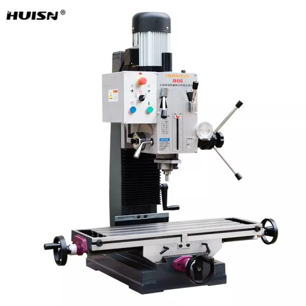 HUISN ZX45G universal vertical drilling and milling machine for metal gearhead milling well drilling machine for sale