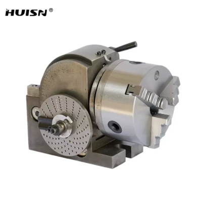 HUISN Universal Dividing Head with 3 Jaw Chuck F12100 100mm Accessories for Milling Machines Tools