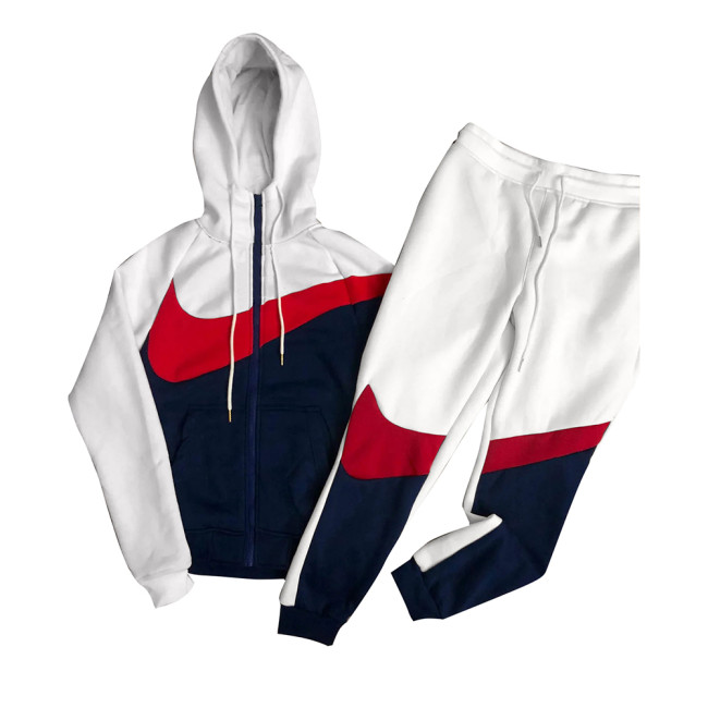 Mens womens two-piece suit Tracksuit Hooded Hoodies polyester Tracksuits logo print  Casual Street Leisure Fashion Streetwear Sweatshirt