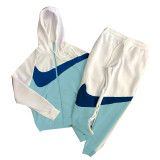 Mens womens designer  Contrast color stitching Hooded  Hoodies polyester Tracksuits logo print Casual Street Leisure Fashion Streetwear Sweatshirt long sleeve and pants