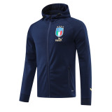 top A quality mens Italy football hooded tracksuit print Logo sporty wear  soccer Training suit  Sweatshirt Fashion Street jacket and  pants
