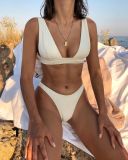 Sexy ladies two-piece swimsuit Multicolor Solid colors and prints Design swimwear summer fashion beach suit qj2025