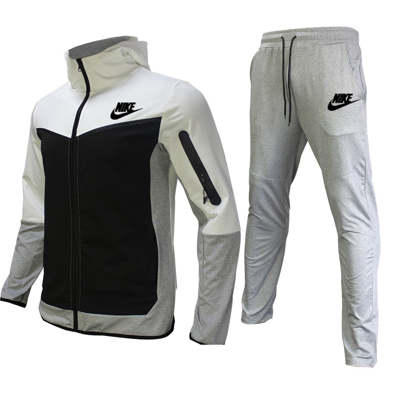 Men Tracksuit two pieces  Hooded Tracksuits Brand Logo Print Fashion Casual Street hoodie Coat and Pants multicolor Sports Wear