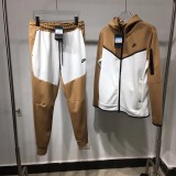 Designer Mens hoodie jacket and long pants multicolor tracksuit set print logo casual sport tech fleece sportswear Loose Street Leisure Fashion hoodies