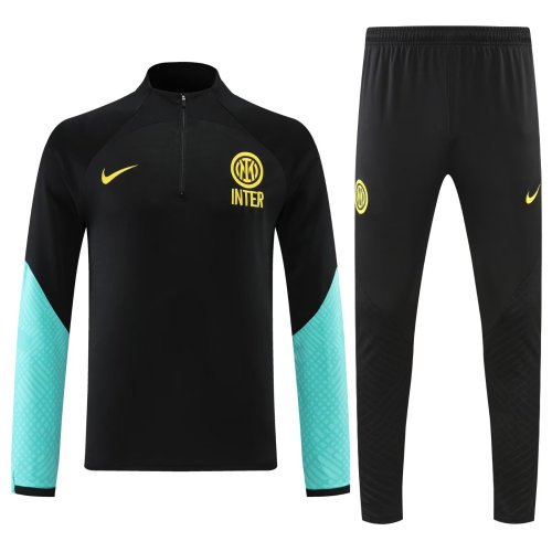 22 23 Serie a club half zip Pullover  and pants two-piece soccer training suit Sportswear  men football Tracksuit
