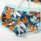 Print stitching solid color Women Two-Piece Bikini Swimsuit High Waist Swimwear xckx1125 Wholesale multicolor Bathing Suit Designer Bikinis
