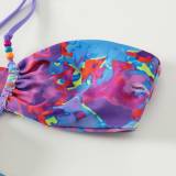 Sexy Women One-piece swimsuit lace-up Hollow out Design swimwear summer fashion beach suit qj2028