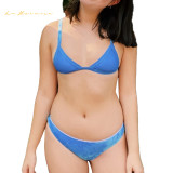 Women Two-piece Discoloration in water Bikini Swimwear multicolor Swimsuit Beach wear #yds0650 Bikinis bathing suit