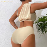 New style women swimwear designer two-piecce pure color 3 colour bikini #xcyx0632 sexy Net yarn swimsuit swimming swimsuits