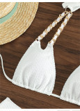 2023 New Fashion Young Girl Hot Sexy White Bikini #xcrfd0626 Beach Wear Two Pieces Set Swimwear Bikinis Womens
