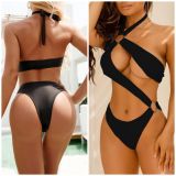 women one piece Hollow designer fashion conjoined bikini #xcrfd0627 sexy swimwear solid color swimsuit swimming