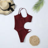women designer swimwear sexy One-shoulder strap one-piece 3color swimsuit bikini #xcyx0635 swimsuit swimming Hollow beach swimsuits bikinis