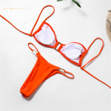 Sexy ladies two-piece bikinis Swimwear orange color Bathing Suit sets #dp0429 fashion summer swim Swimsuit Bikini