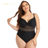 Fashion Womens Beach Wear Plus Size One-Piece Mesh Stitching Multicolor Suspenders Swimsuit Bathing Suit #yds0640 Wholesale Swimwear