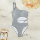 women designer swimwear one piece One-shoulder suspenders bikini sexy Hollow swimsuit rfd1127