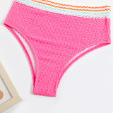 2023 New Women Two-Piece Bikini White Swimsuit High Waist Swimwear #xckx0627 Wholesale Splicing Bathing Suit Designer Bikinis