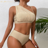 New style women swimwear designer two-piecce pure color 3 colour bikini #xcyx0632 sexy Net yarn swimsuit swimming swimsuits