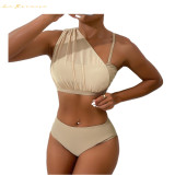 New style women swimwear designer two-piecce pure color 3 colour bikini #xcyx0632 sexy Net yarn swimsuit swimming swimsuits