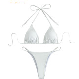 Wholesale Bikinis Fashion Women Swimsuits Two-Pieces Bathing Suit Multicolor pure color Swimwear rfd0421