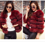 Ladies Winter Plush Fluffy Coats Solid Color Fur Coat Multicolor Plus Size Short Coat Fashion Street Warm Long Sleeves Faux Fur Jacket cx0395