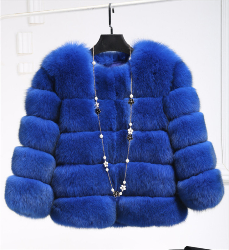 Ladies Winter Plush Fluffy Coats Solid Color Fur Coat Multicolor Plus Size Short Coat Fashion Street Warm Long Sleeves Faux Fur Jacket cx0395