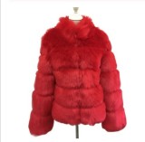 Women Stand Collar Coats Faux Fur Jackets Coat Imitation Fur Coat Solid Multicolor Plus Size 4XL Warm Long Sleeves Wholesale Fluffy Jacket cx04125
