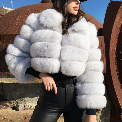 Nuevo Plus Size 8XL Piel Multicolor Corte De Pelo Artificial Parka Y Chaquetas Mujeres Puffy Invierno Piel Abrigo De Solapa Piel Artificial Chaquetas cx02115