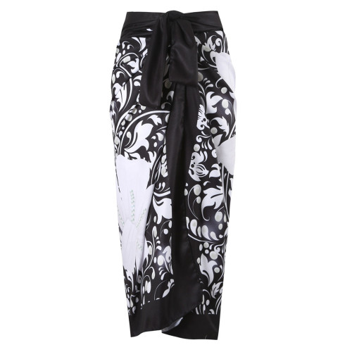 Black One-Piece Pearl Flower Shoulder-Swimwear Slimmingand Sexy Set of Quick-Drying and BreathableSwimsuits