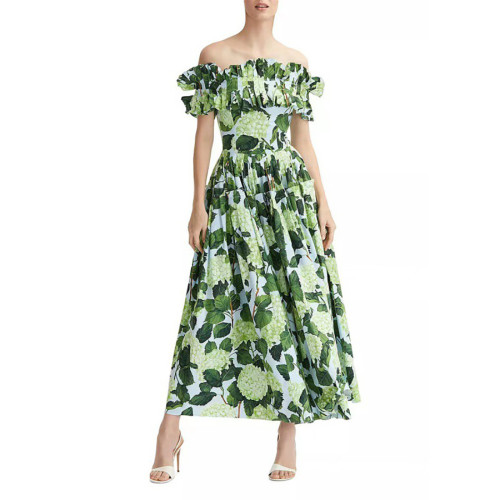 Strapless One-Piece Backless Swimming Suit FloralTight Lace Printed Beach swimsuit