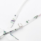 Sexy Printed Halter Top Dress Summer Figure-HuggingBackless Long Dress Exquisite Summer Stunning Dress