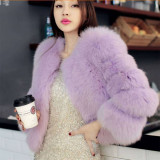 Winter women's fashionable fur coat casual faux-fur thick and warm coat