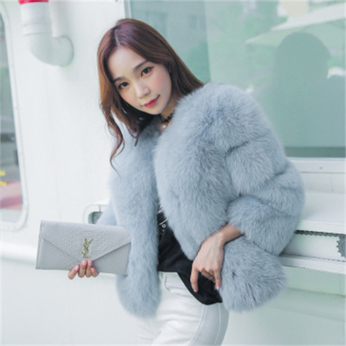 Winter women's fashionable fur coat casual faux-fur thick and warm coat