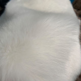 Women's fashionable casual fur jacket coat multi-color faux-fur short fur coat