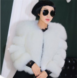 Winter women's fashionable fur coat casual faux-fur thick and warm coat