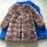 Wholesale New Winter Fur Coats WomenFur Patchwork lmitation Fox Fur Thick Warm Coat