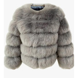 Autumn Winter Hot Sells Faux Fur Jackets Coat PlushFluffy Coats Fur Coat Multicolor Plus Size Warm LongSleeves Short Jacket
