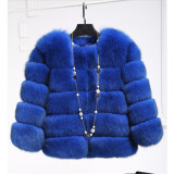 Autumn Winter Hot Sells Faux Fur Jackets Coat PlushFluffy Coats Fur Coat Multicolor Plus Size Warm LongSleeves Short Jacket